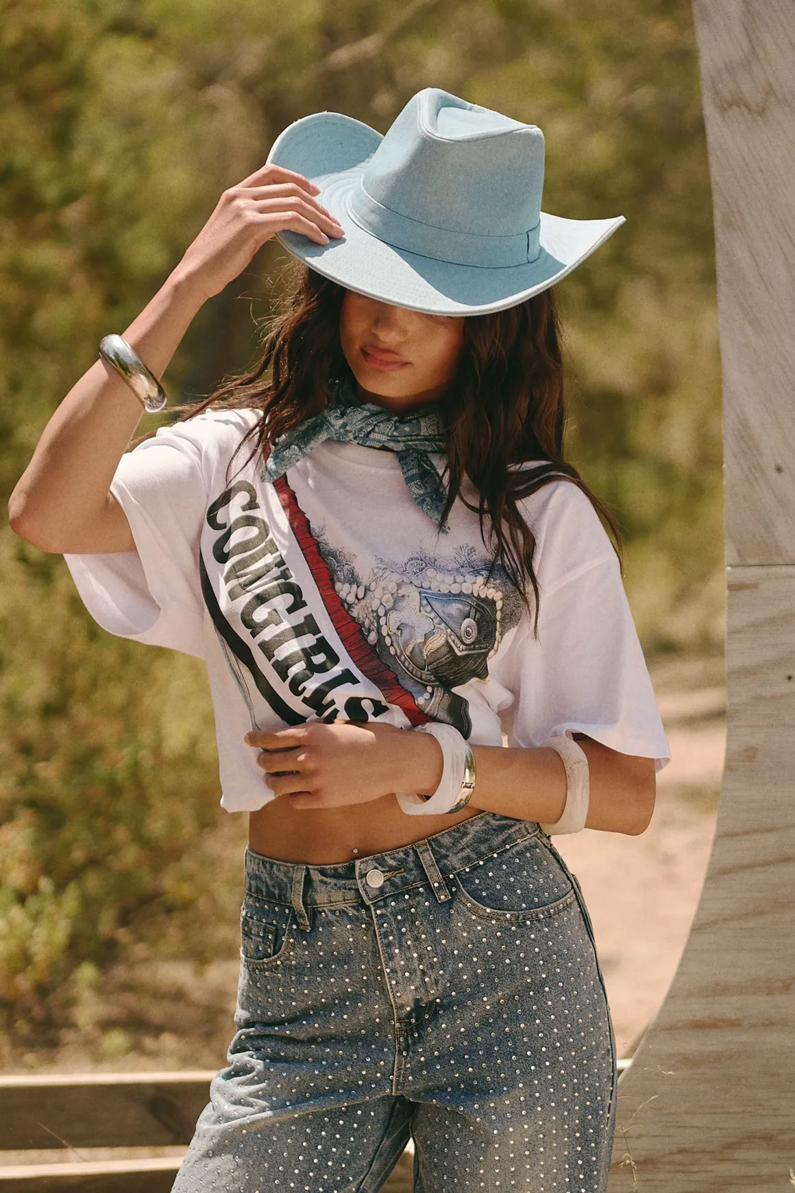 Denim Cowboy Hat