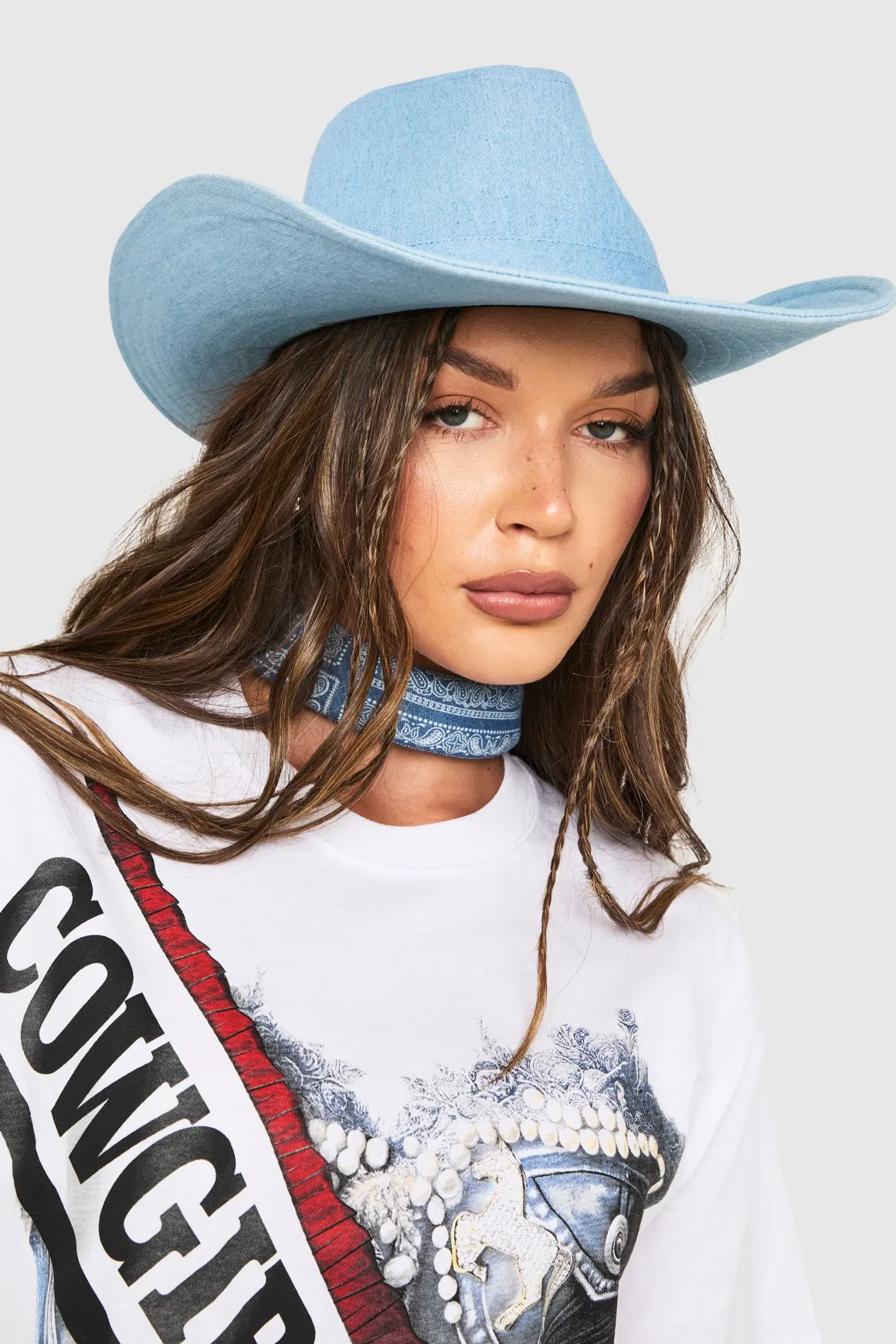 Denim Cowboy Hat