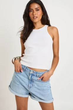 boohoo Denim Mom Short<Femme Denim|Shorts
