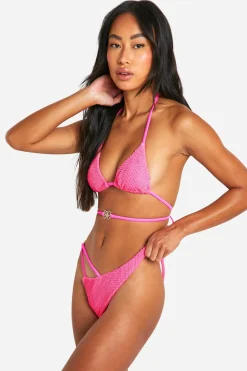 Diamante Butterfly Bikini Brief à Brides