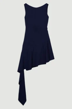 Digital Ophelia robe mini soignée et ajustée à dos ouvert avec détail d'ourlet