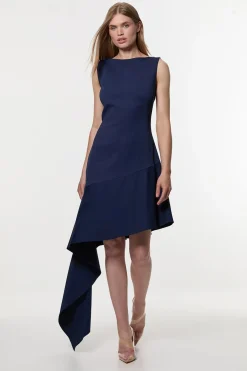 Digital Ophelia robe mini soignée et ajustée à dos ouvert avec détail d'ourlet