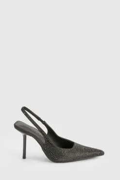 boohoo Édition limitée d'escarpins à bride arrière ornés< Chaussures Festives|Chaussures À Talons