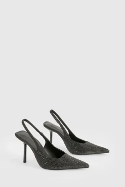 boohoo Édition limitée d'escarpins à bride arrière ornés< Chaussures Festives|Chaussures À Talons
