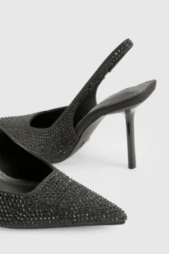 boohoo Édition limitée d'escarpins à bride arrière ornés< Chaussures Festives|Chaussures À Talons