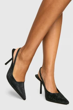 boohoo Édition limitée d'escarpins à bride arrière ornés< Chaussures Festives|Chaussures À Talons