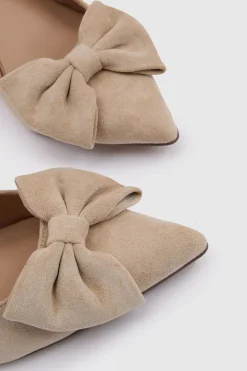 Dora Escarpins À Talon Aiguille Moyen Avec Nœud En Synthétique Synthétique Et Bride Arrière
