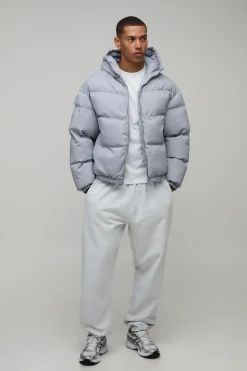 boohooMAN Doudoune À Casynthétiqueche Matelassée Mi-saison Coupe Regular Homme Essentielle<Homme Nouveautés Grande Taille|Tout Afficher