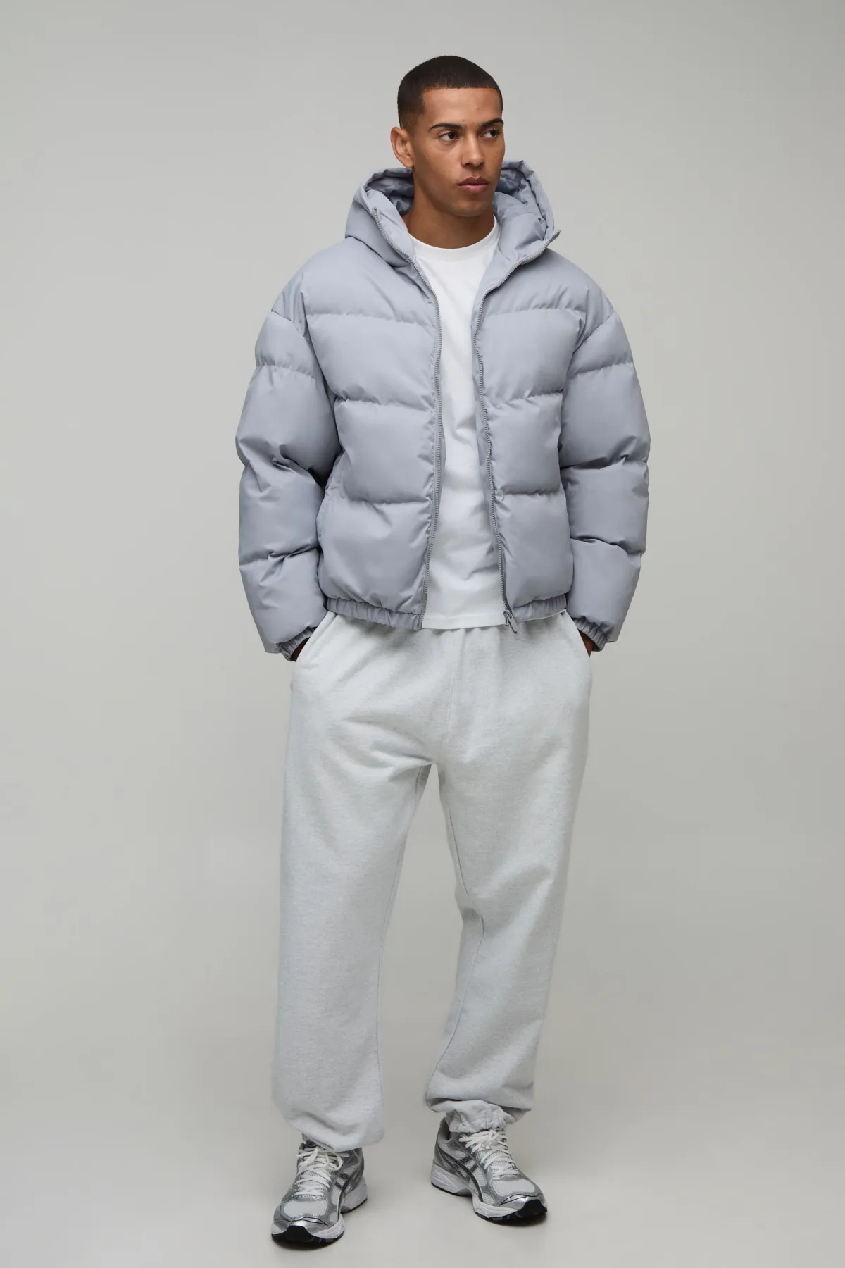 boohooMAN Doudoune À Casynthétiqueche Matelassée Mi-saison Coupe Regular Homme Essentielle<Homme Nouveautés Grande Taille|Tout Afficher