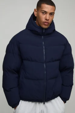 Doudoune À Casynthétiqueche Matelassée Mi-saison Coupe Regular Homme