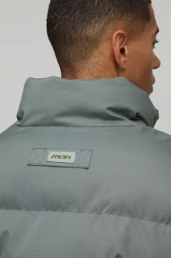boohooMAN Doudoune Homme Coupe Ample Essentielle Matelassée Col Montant<Homme Essentiels|Manteaux Et Vestes