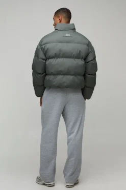 boohooMAN Doudoune Homme Coupe Ample Essentielle Matelassée Col Montant<Homme Essentiels|Manteaux Et Vestes
