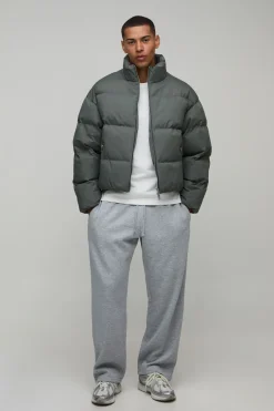 boohooMAN Doudoune Homme Coupe Ample Essentielle Matelassée Col Montant<Homme Essentiels|Manteaux Et Vestes