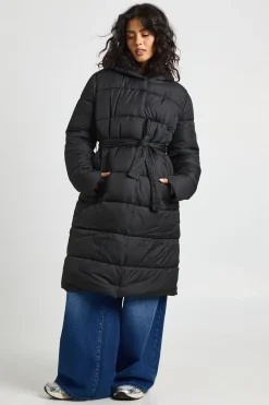 boohoo Doudoune longue ceinturée<Femme Doudounes|Vestes & Manteaux
