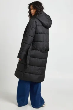 boohoo Doudoune longue ceinturée<Femme Doudounes|Vestes & Manteaux