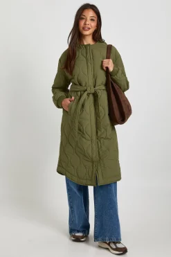 boohoo Doudoune matelassée longue<Femme Doudounes|Vestes & Manteaux