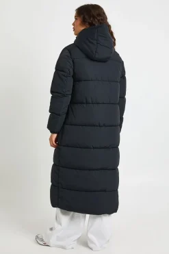 Doudoune maxi à capuche avec sac