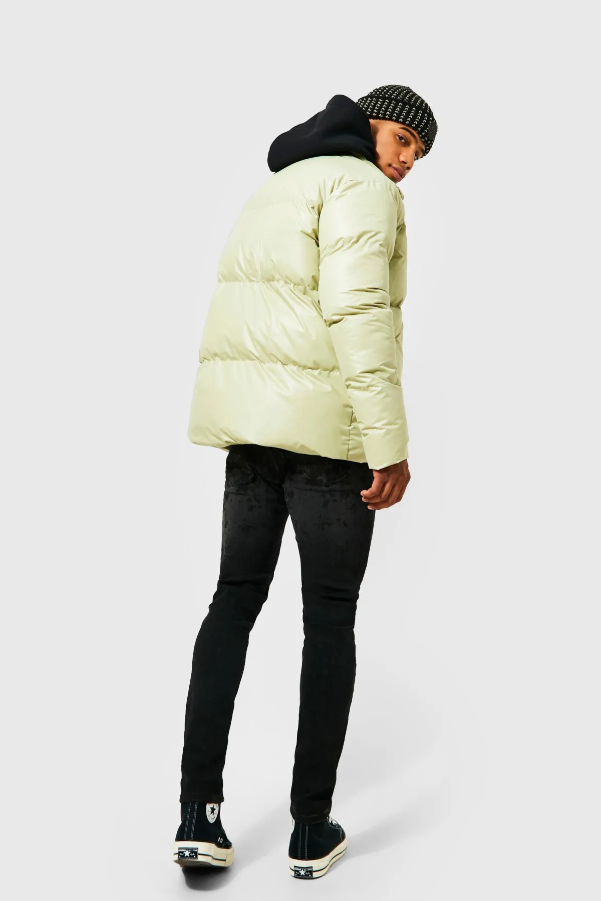 boohooMAN Doudoune mi-longue oversize<Homme Manteaux Et Vestes