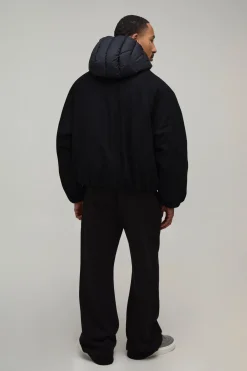 Doudoune Oversize Ample À Casynthétiqueche En Nylon Et Melton