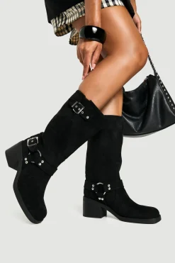 boohoo D Ring Heeled Biker< Bottes Motardes|Bottes