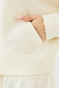 DSGN Studio Bomber à Col Montant et Fermeture Zippée en Maille Interlock<Femme Dsgn Studio|Tops