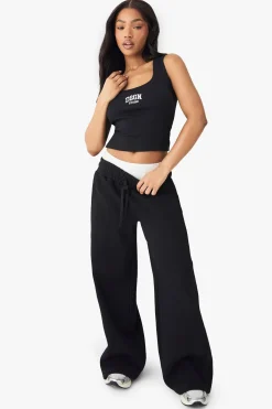DSGN Studio Collegiate Débardeur Côtelé Brodé<Femme Dsgn Studio|Tops