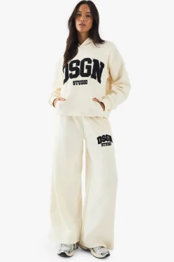 DSGN Studio Jogger droit en tissu éponge avec appliqué
