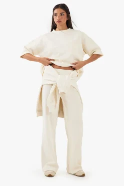 DSGN Studio Jogger en interlock épais à jambe droite<Femme Pantalons|Dsgn Studio