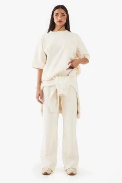 DSGN Studio Jogger en interlock épais à jambe droite<Femme Pantalons|Dsgn Studio