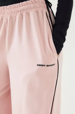DSGN Studio Jogging Taille Moyenne avec Détails de Passepoil et Cordon de Serrage