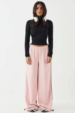 DSGN Studio Jogging Taille Moyenne avec Détails de Passepoil et Cordon de Serrage