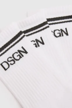 Dsgn Studio Lot De 3 Chaussettes De Sport À Détails Rayés