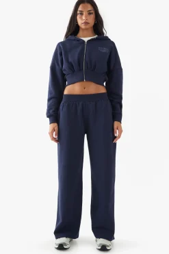 DSGN Studio Sport Bubble Print Boxy Crop Zip Through Hoodie