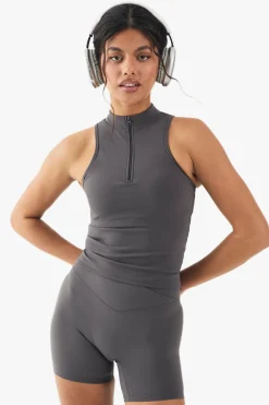 DSGN Studio Super Soft Peached Sculpt Padded Zip Racer Sports Bra<Femme Vêtements De Sport|Dsgn Studio