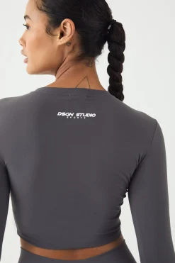 DSGN Studio Supersoft Peached Sculpt Top à Manches Longues