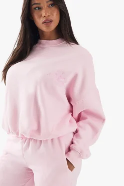 DSGN Studio Sweatshirt à détails plissés et lettrage contrasté