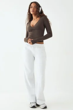 DSGN Studio Ultra Sculpt Haut Manches Longues Rembourré à Devant Croisé<Femme Vêtements De Sport|Dsgn Studio