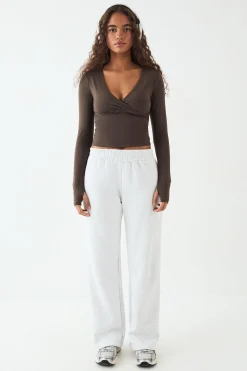 DSGN Studio Ultra Sculpt Haut Manches Longues Rembourré à Devant Croisé<Femme Vêtements De Sport|Dsgn Studio