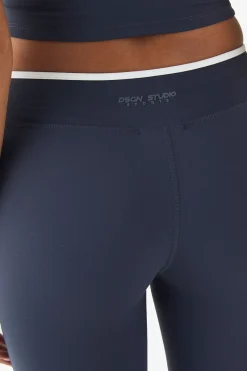 DSGN Studio Ultra Sculpt Legging à taille portefeuille avec garniture contrastée et jambes évasées<Femme Vêtements De Sport|Leggings