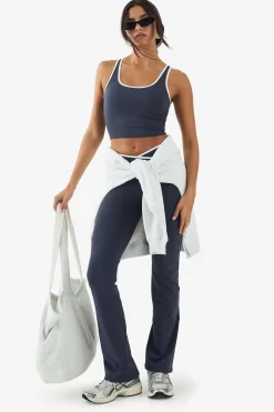 DSGN Studio Ultra Sculpt Legging à taille portefeuille avec garniture contrastée et jambes évasées<Femme Vêtements De Sport|Leggings