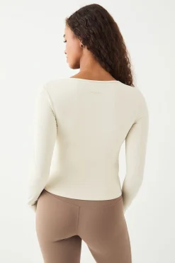 DSGN Studio Ultra Sculpt Top Manches Longues Croisé Devant Rembourré<Femme Vêtements De Sport|Dsgn Studio