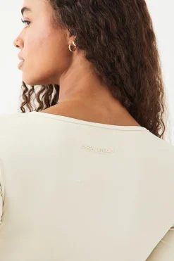 DSGN Studio Ultra Sculpt Top Manches Longues Croisé Devant Rembourré<Femme Vêtements De Sport|Dsgn Studio