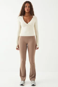 DSGN Studio Ultra Sculpt Top Manches Longues Croisé Devant Rembourré<Femme Vêtements De Sport|Dsgn Studio