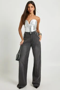 boohoo Détail supérieur du fil de bandage<Femme Tops