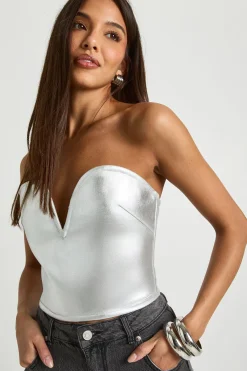 boohoo Détail supérieur du fil de bandage<Femme Tops