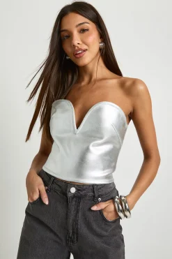 boohoo Détail supérieur du fil de bandage<Femme Tops