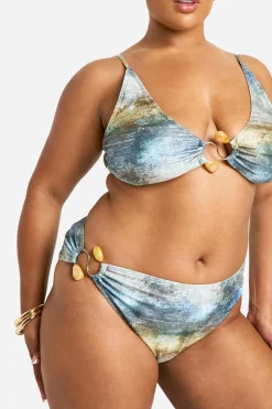 boohoo Ensemble Bikini Abstrait à Perles Plus<Femme Maillots De Bain|Tenues De Plage