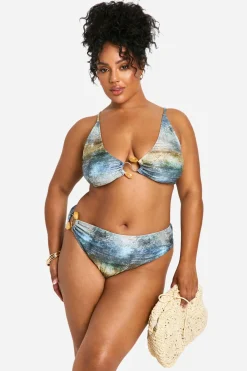 boohoo Ensemble Bikini Abstrait à Perles Plus<Femme Maillots De Bain|Tenues De Plage
