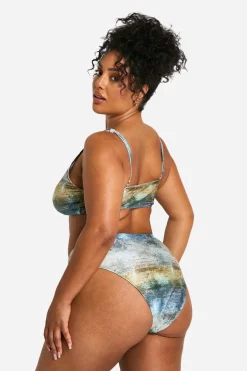 boohoo Ensemble Bikini Abstrait à Perles Plus<Femme Maillots De Bain|Tenues De Plage