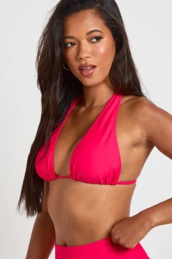 Ensemble Bikini Haut Triangle Dos Nu À Effet Ventre Plat Et Bas Taille Haute